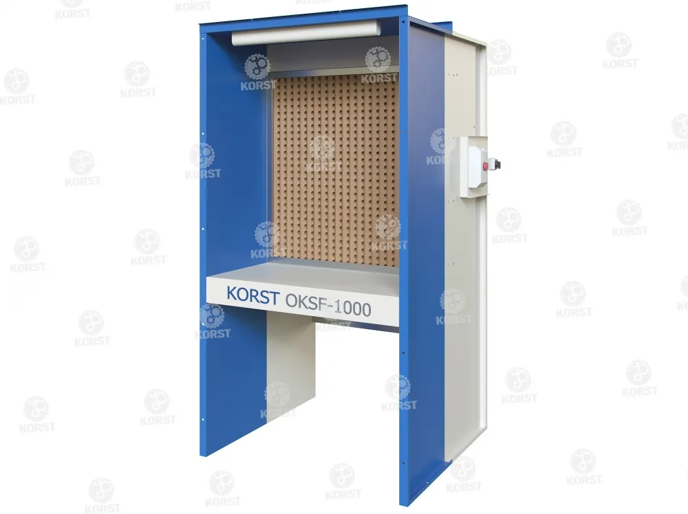 Малогабаритная сухая покрасочная камера Корст ОКСФ-1000 со столом: фото 3