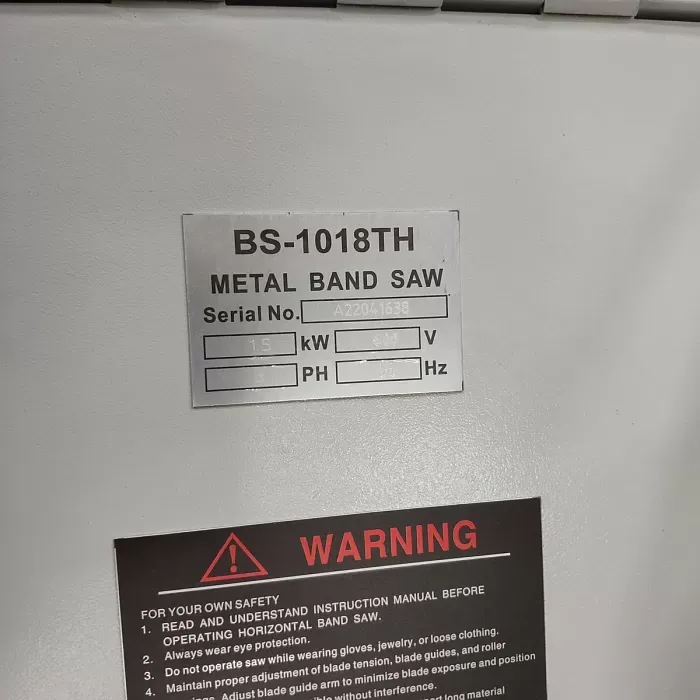 Полуавтоматический ленточнопильный станок Stalex BS-1018ТH, арт. CN1131: фото 4
