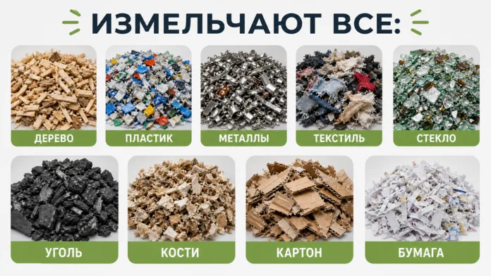 Двухвальный шредер ДШВ 800, стандартный СтанкоЛес: фото 2